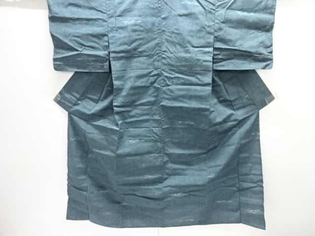 JAPANESE KIMONO / HITOE / TSUMUGI / WOVEN ABSTRACT FLORAL PLANTS